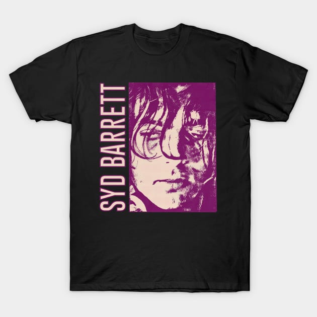 Syd Barrett - - - Original Fan Artwork Design T-Shirt by unknown_pleasures